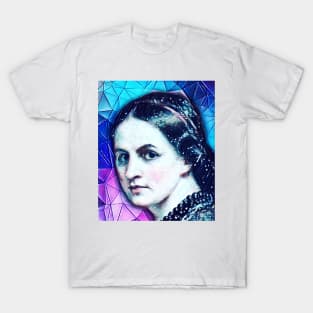 Anne Bronte Snowy Portrait | Anne Bronte Artwork 6 T-Shirt